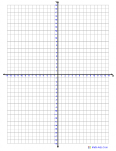 Graph Paper with Axis x & y | Free Printable Graph Paper