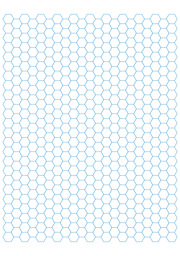 Free Printable Hexagonal Graph Paper Template In PDF