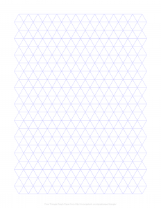 triangle graph paper free printable graph paper